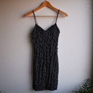 Ruffled Polka Dotted Bodycon Dress